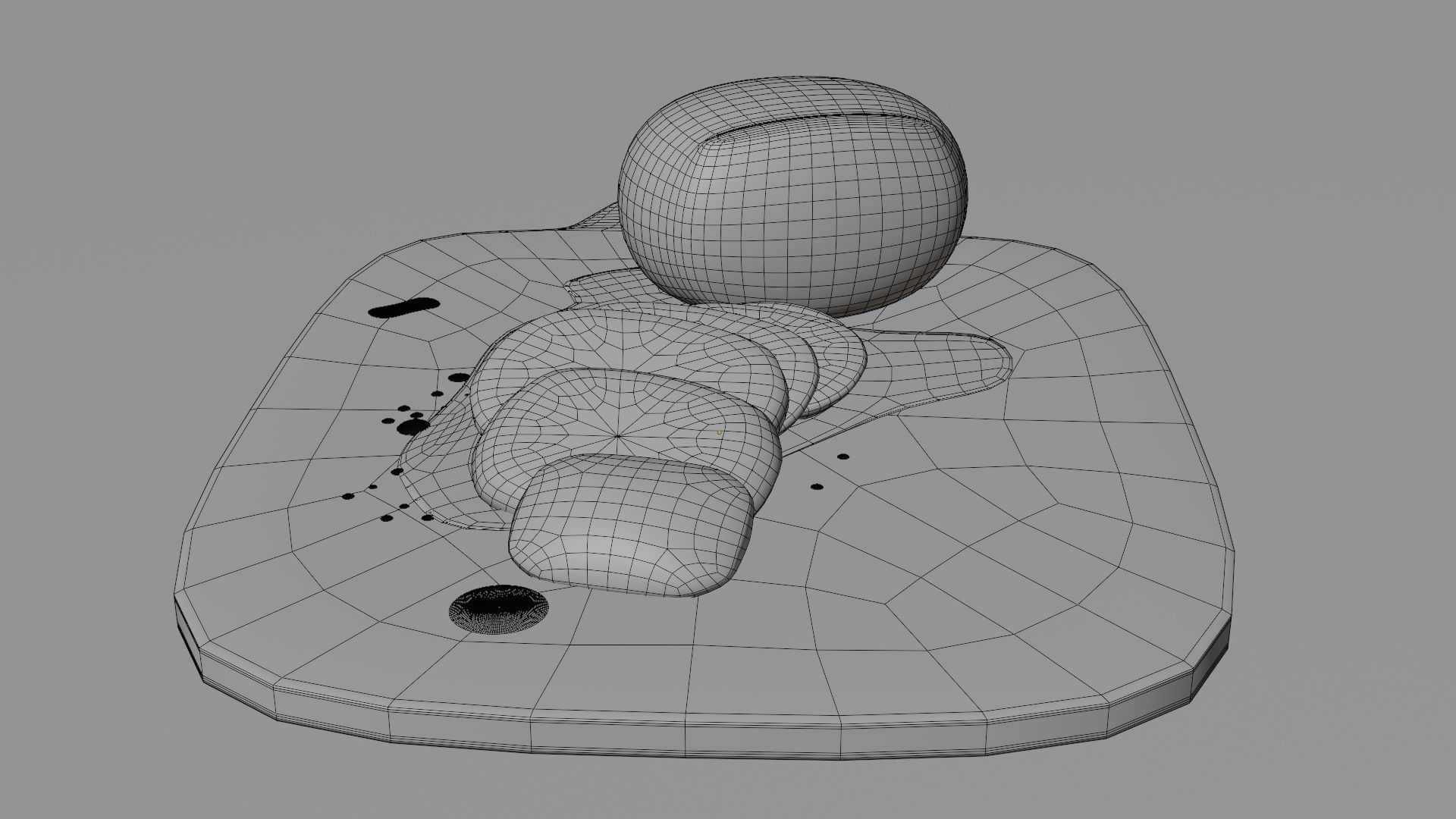 Sliced mozzarella Free 3D model_6