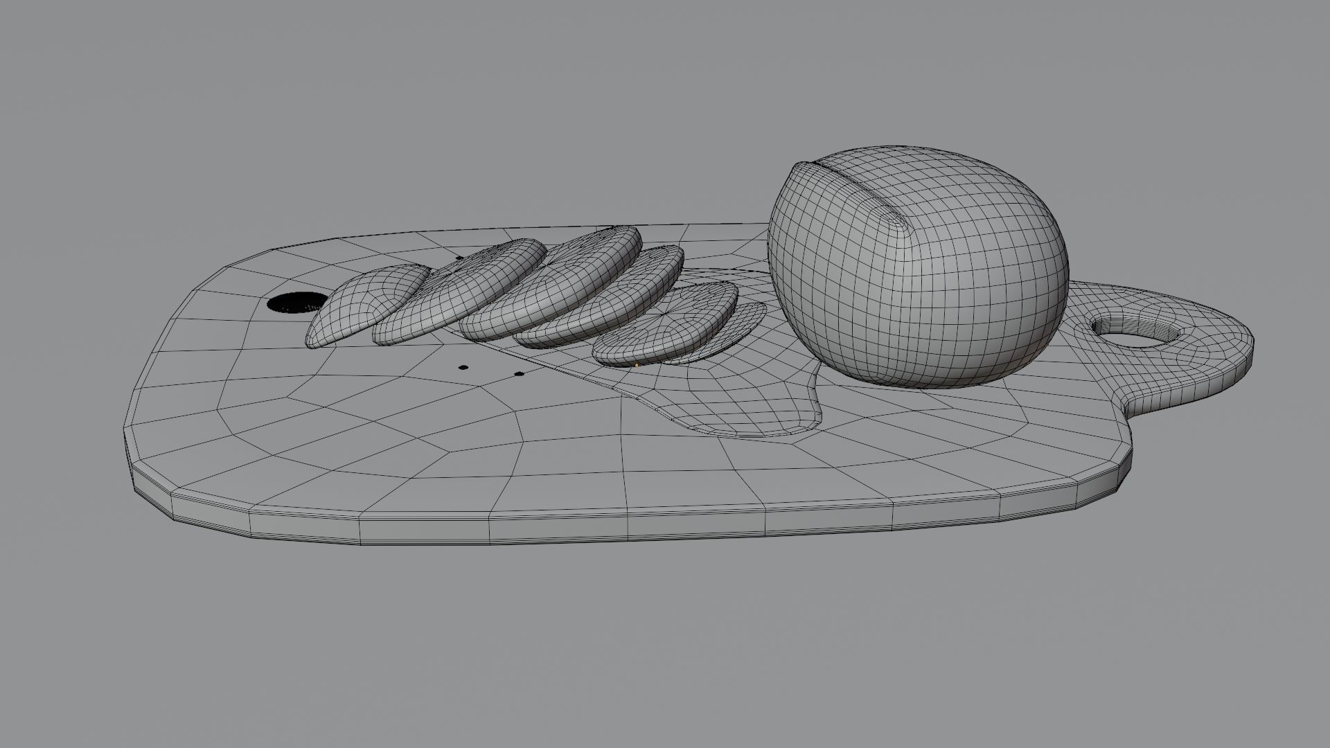 Sliced mozzarella Free 3D model_7