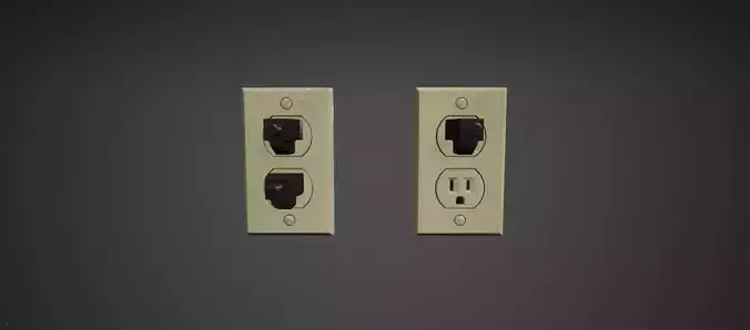 Sockets Filled Low Poly Game Ready