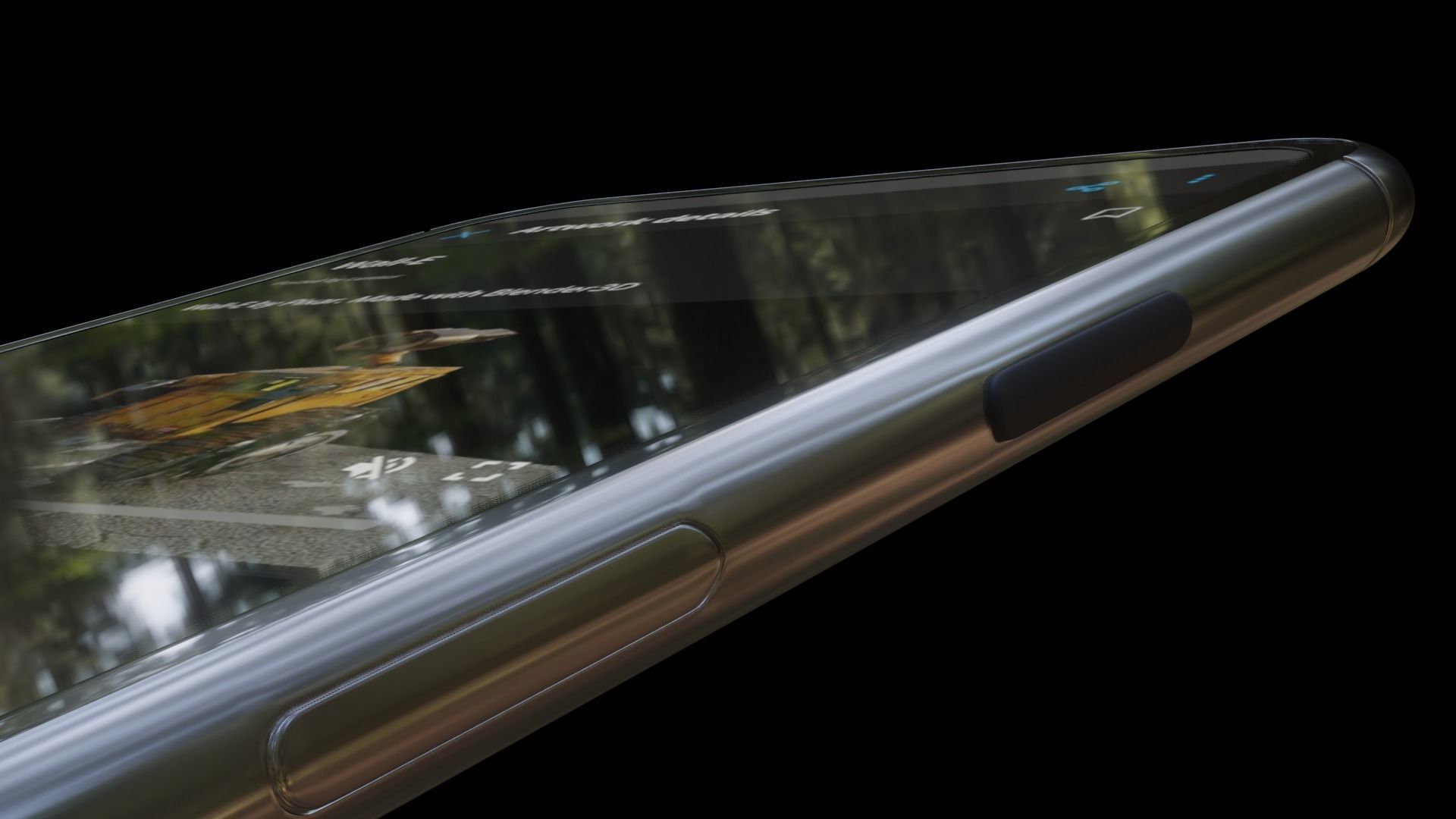 Smartphone 3D with star wars robot 3D model_5
