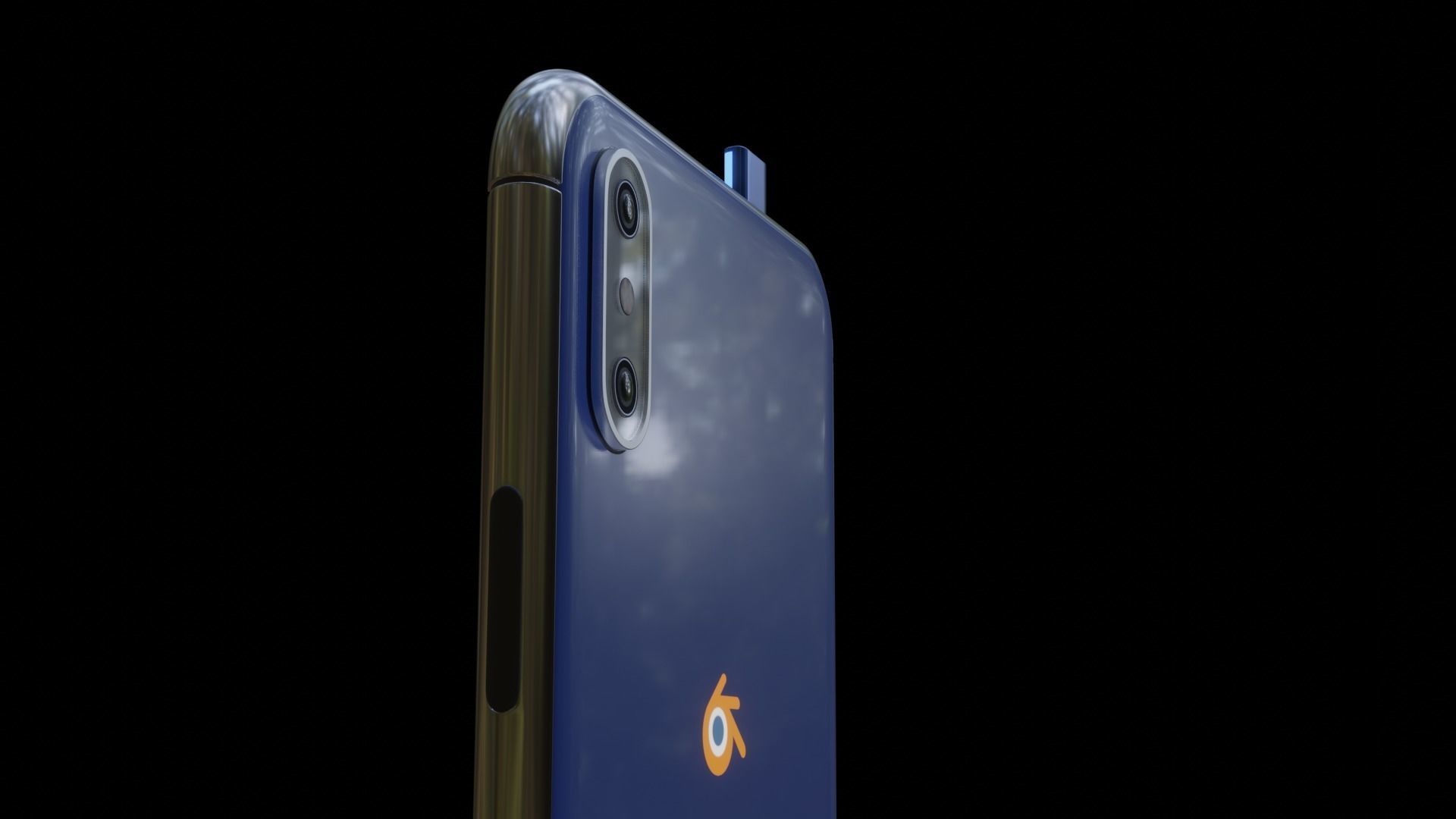 Smartphone 3D with star wars robot 3D model_4