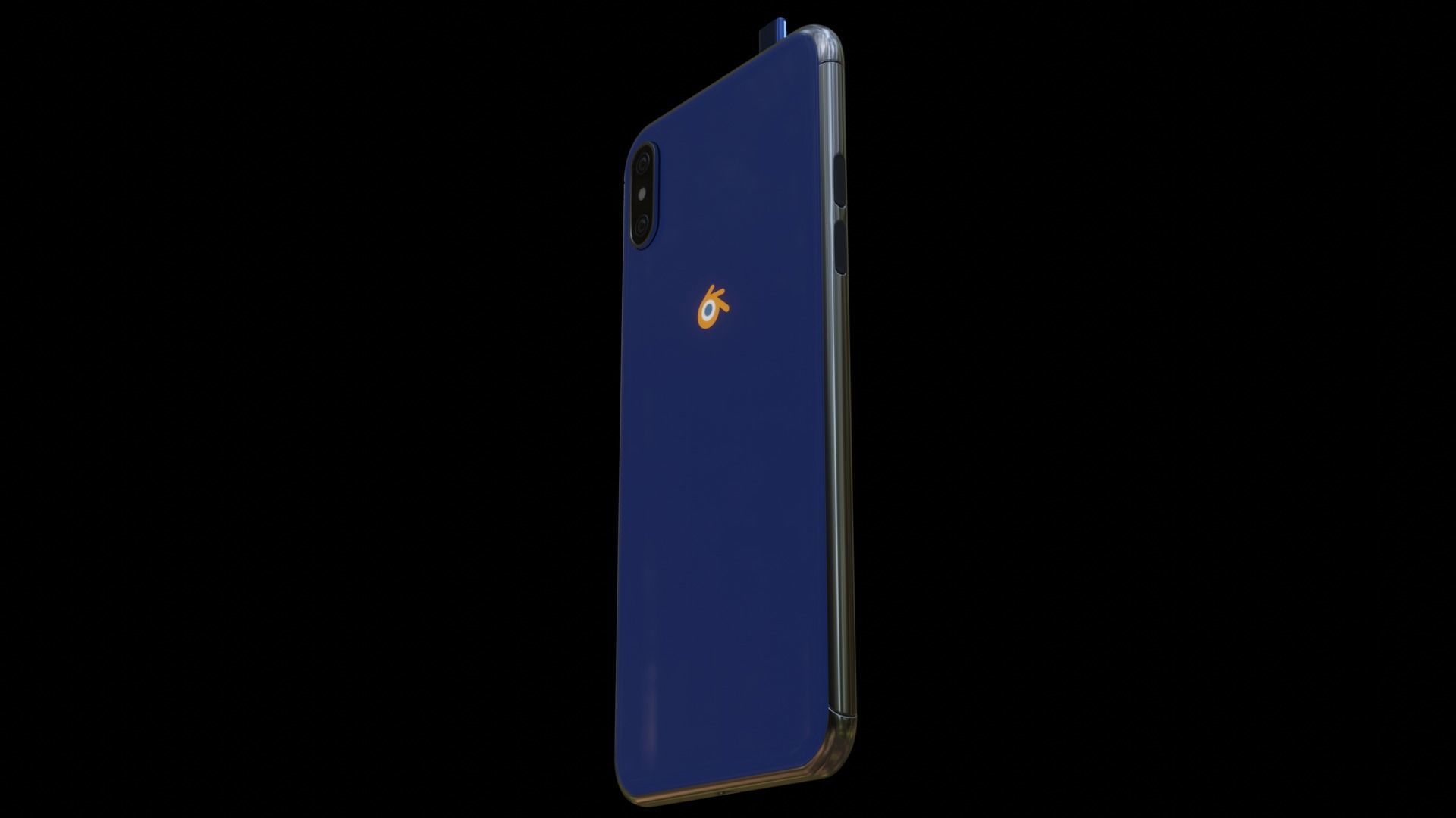 Smartphone 3D with star wars robot 3D model_3