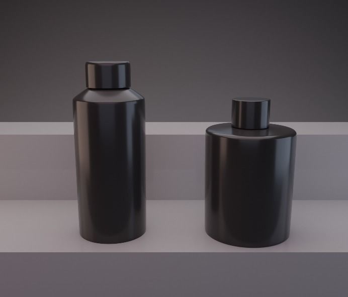 Cosmetic Containers 3D Model 3D model_14