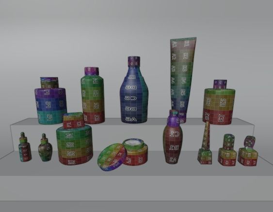 Cosmetic Containers 3D Model 3D model_20