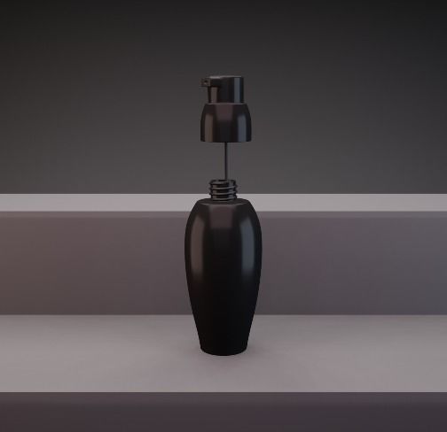 Cosmetic Containers 3D Model 3D model_4