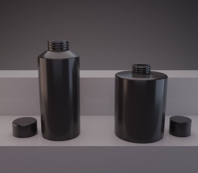 Cosmetic Containers 3D Model 3D model_15