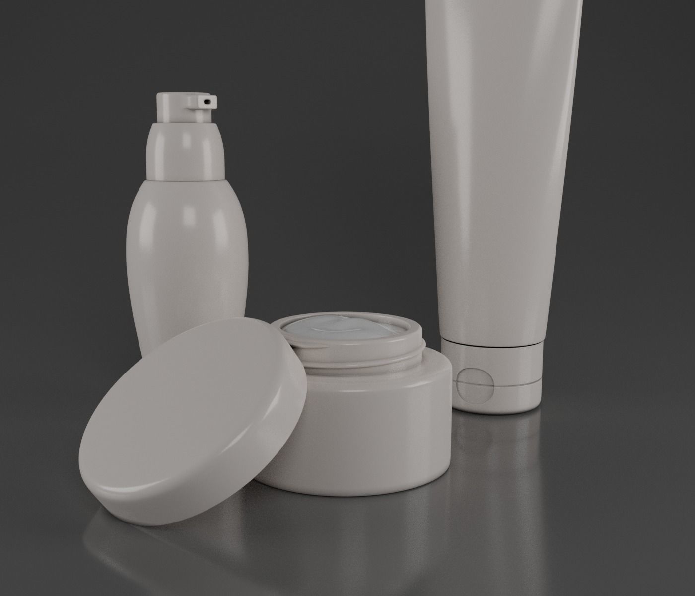 Cosmetic Containers 3D Model 3D model_6