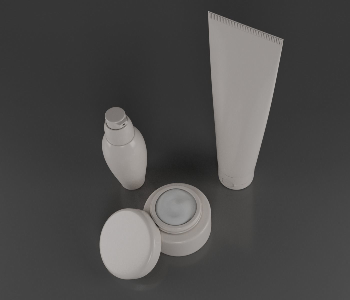 Cosmetic Containers 3D Model 3D model_7