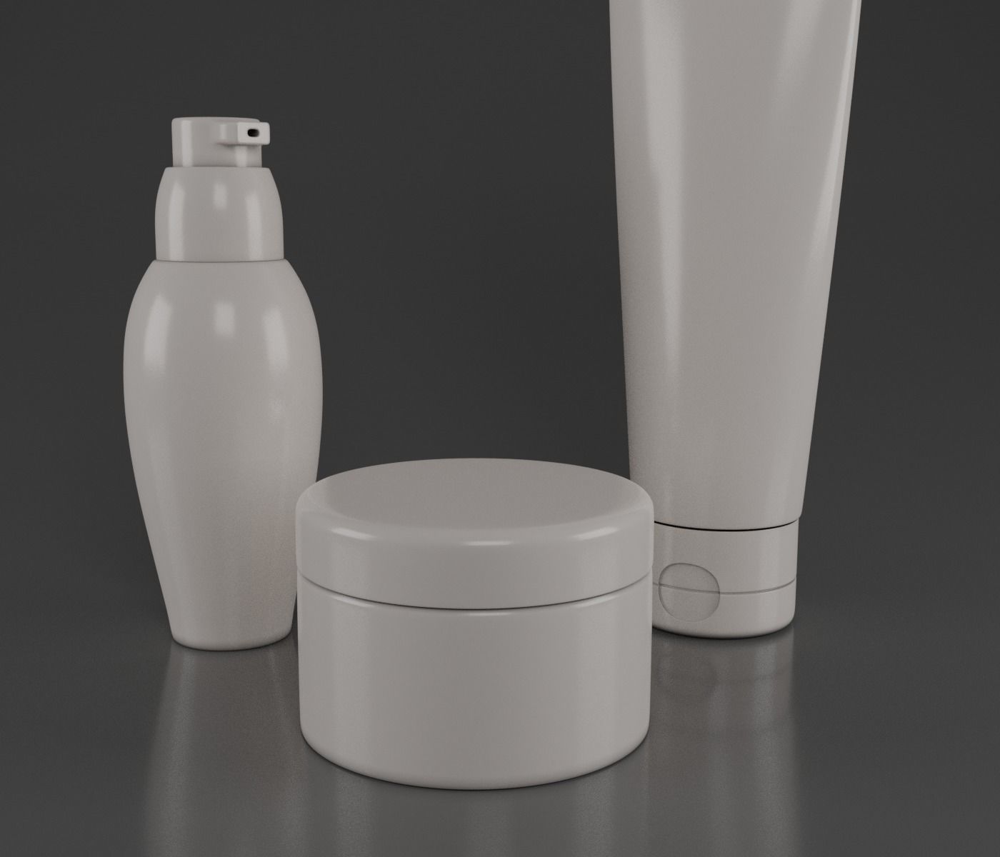 Cosmetic Containers 3D Model 3D model_5