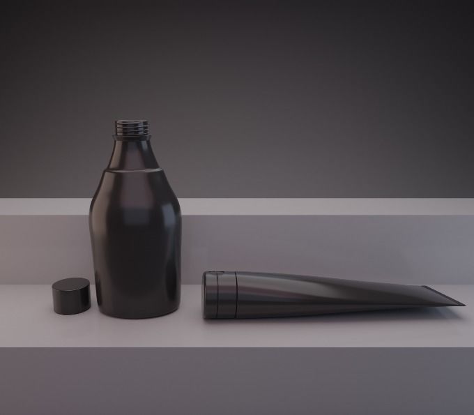 Cosmetic Containers 3D Model 3D model_17