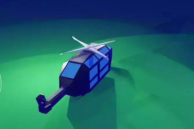 Helicopter heli pad Free low-poly 3D model