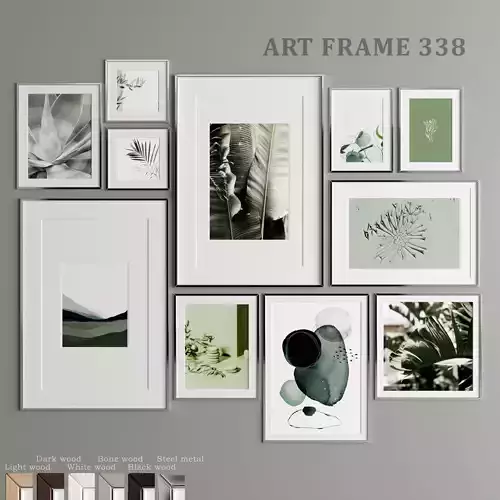 Art Frame 338 Low-poly 3D model
