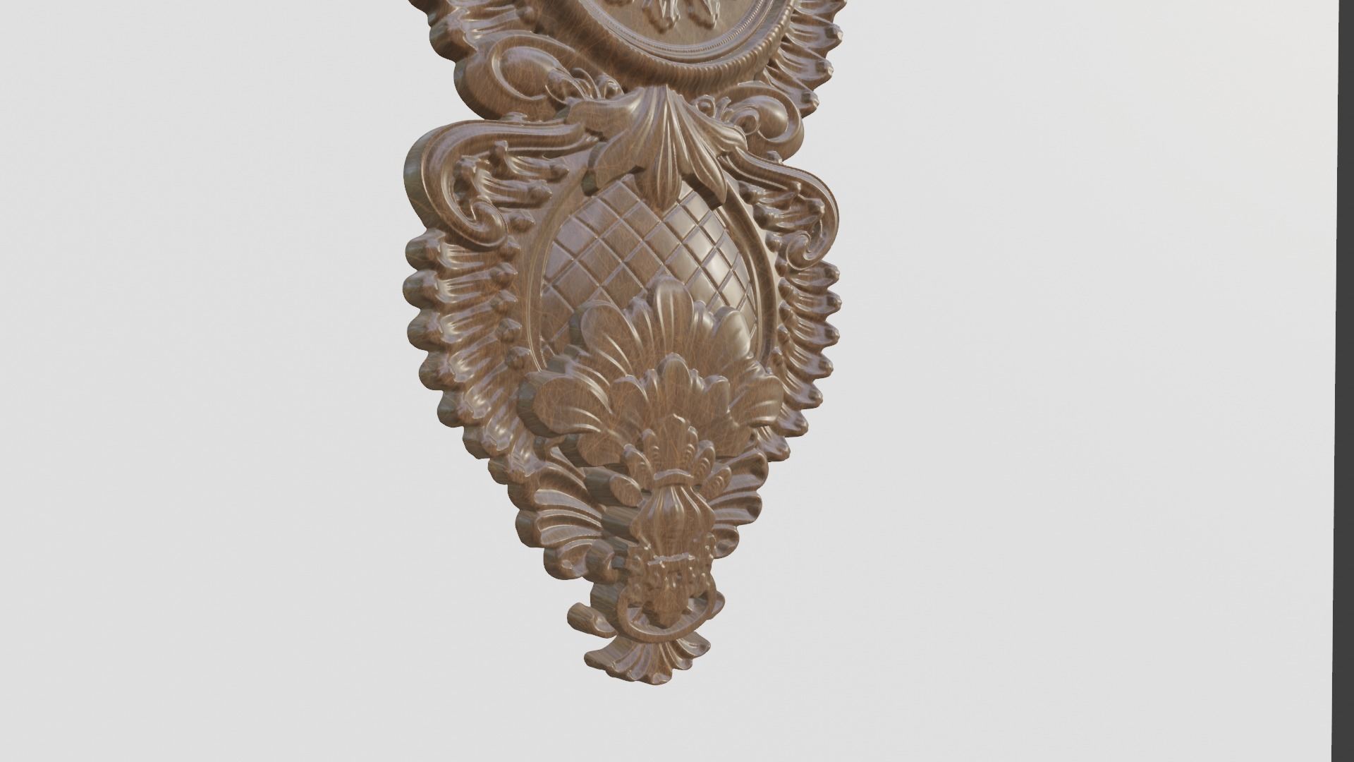 Wooden Clock Decor 3D print model_2