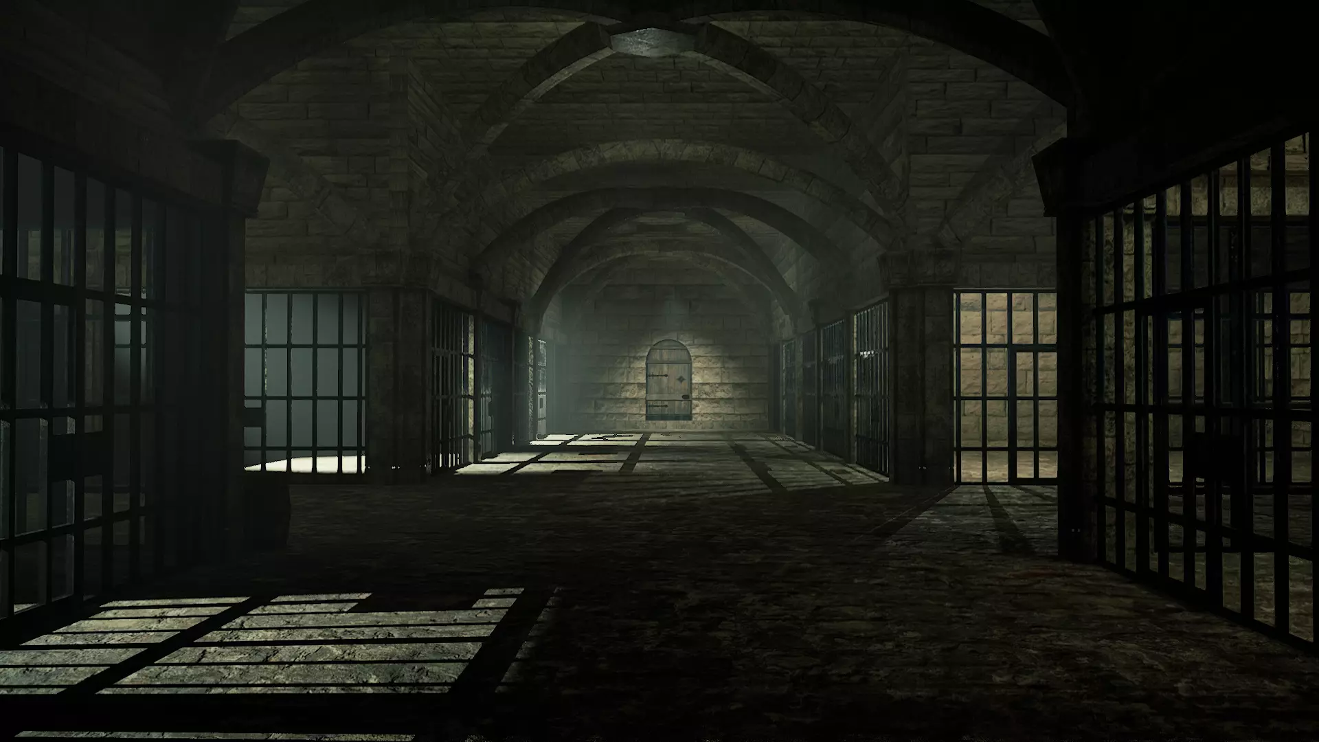 Medieval prison 3D model Low-poly 3D model_0