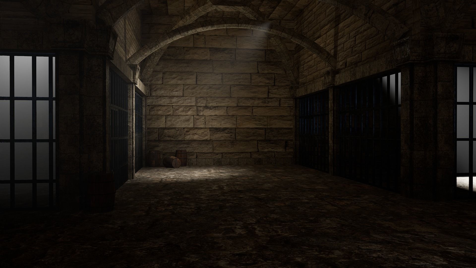 Medieval prison 3D model Low-poly 3D model_9