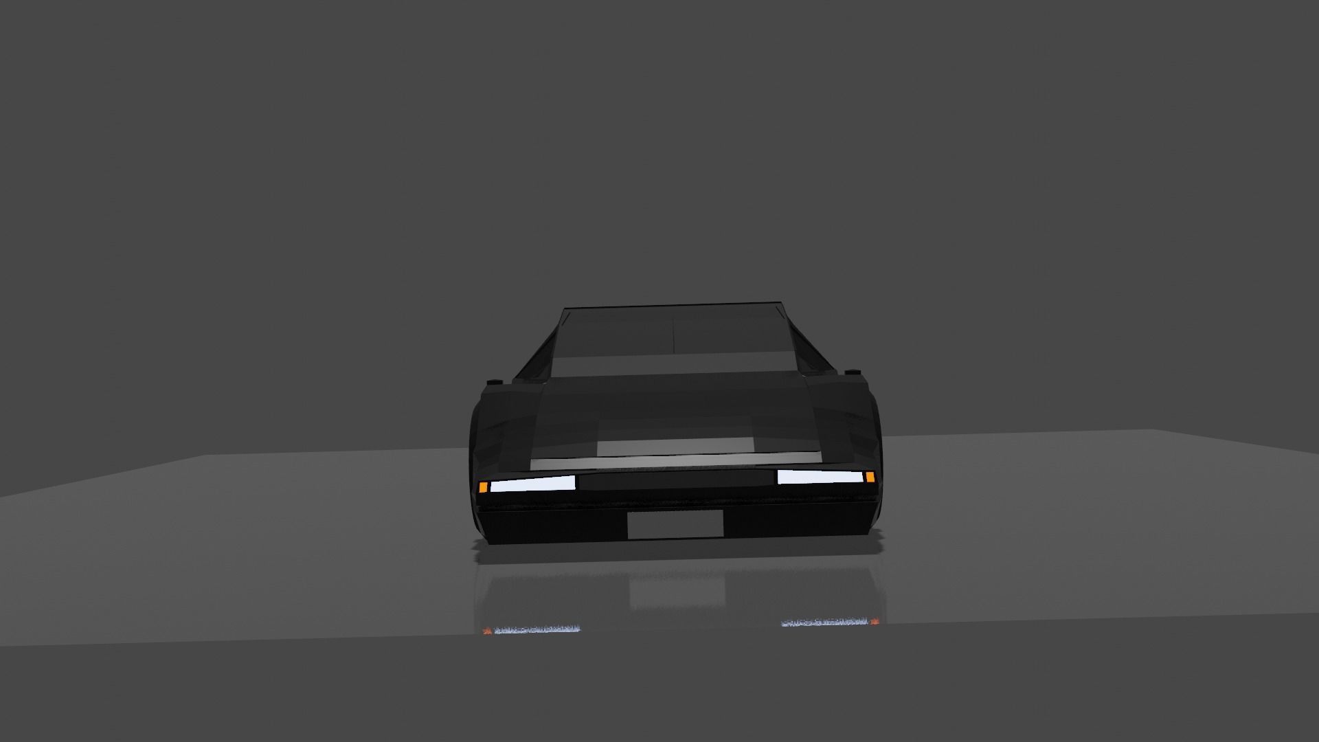 Lowpoly Racing Car Low-poly 3D model_1