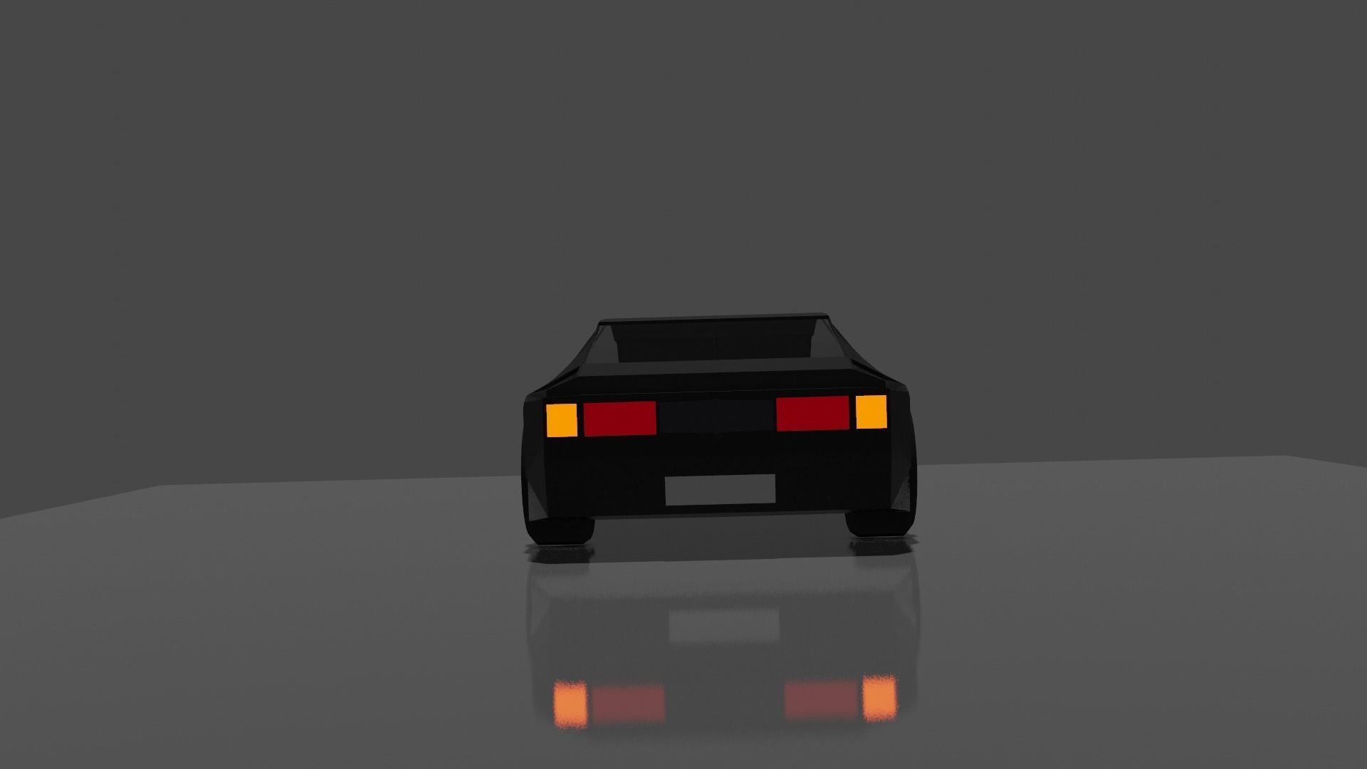 Lowpoly Racing Car Low-poly 3D model_3