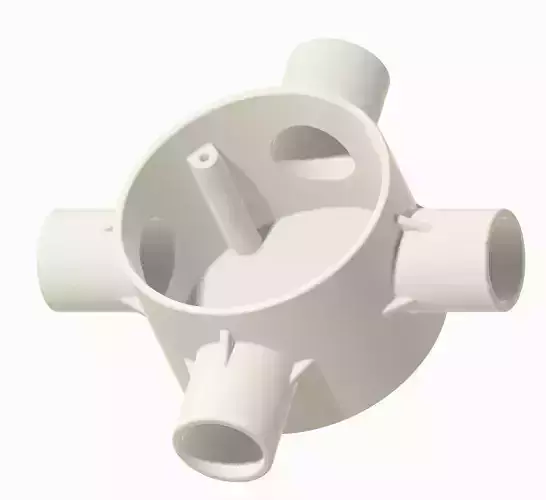 Round Electrical Junction Box 3D print model