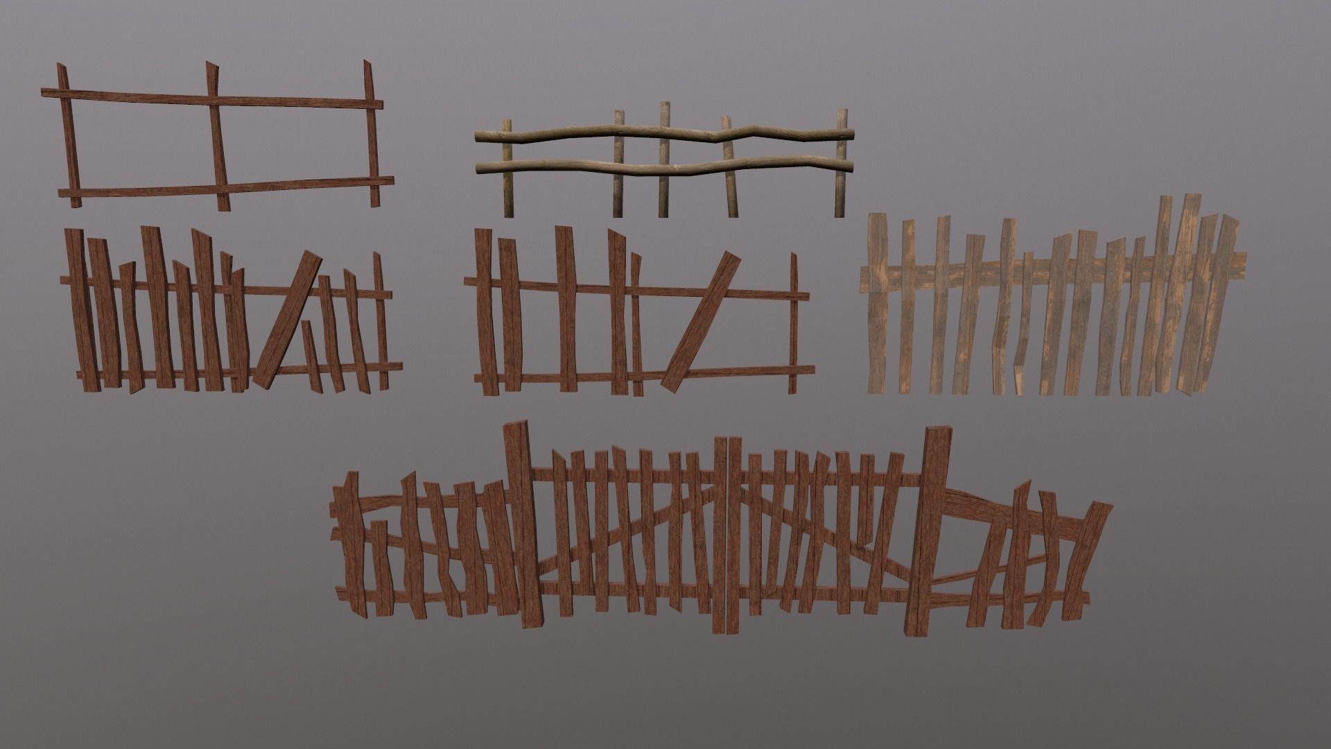 Medieval props Low-poly 3D model_7