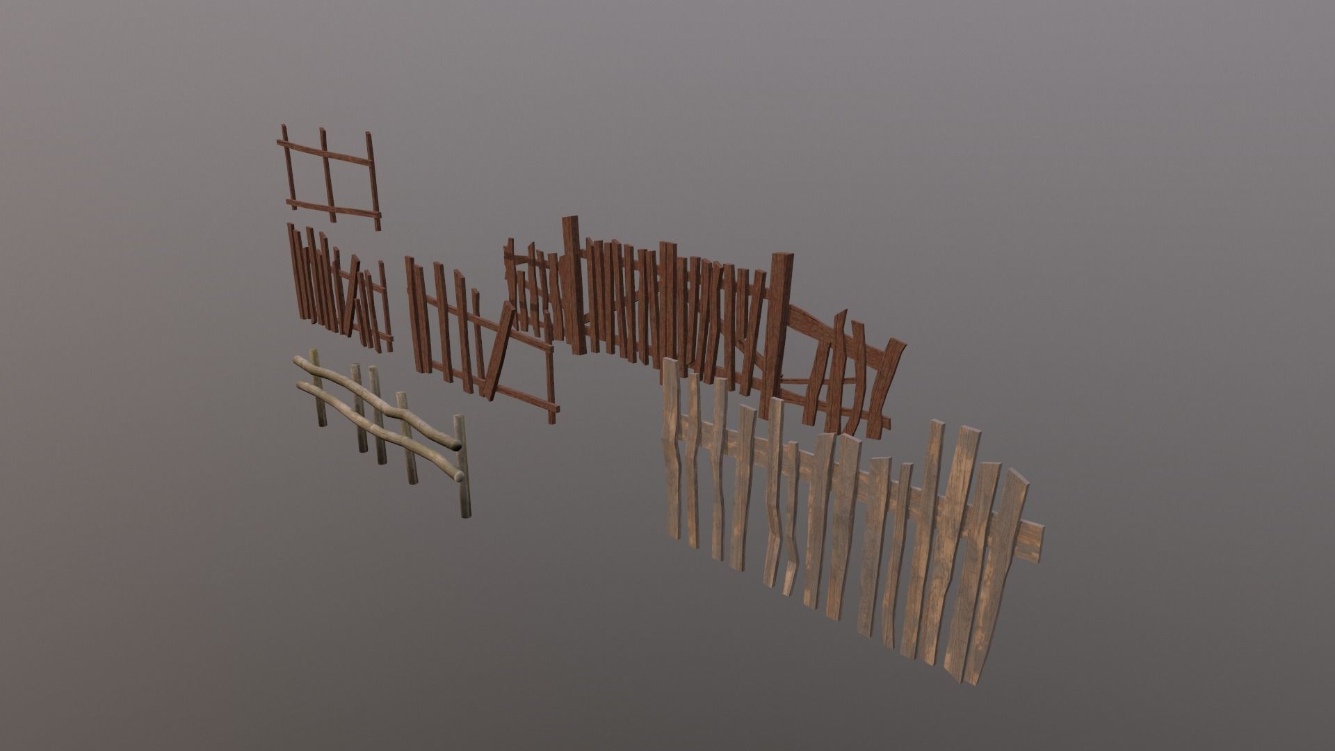 Medieval props Low-poly 3D model_5