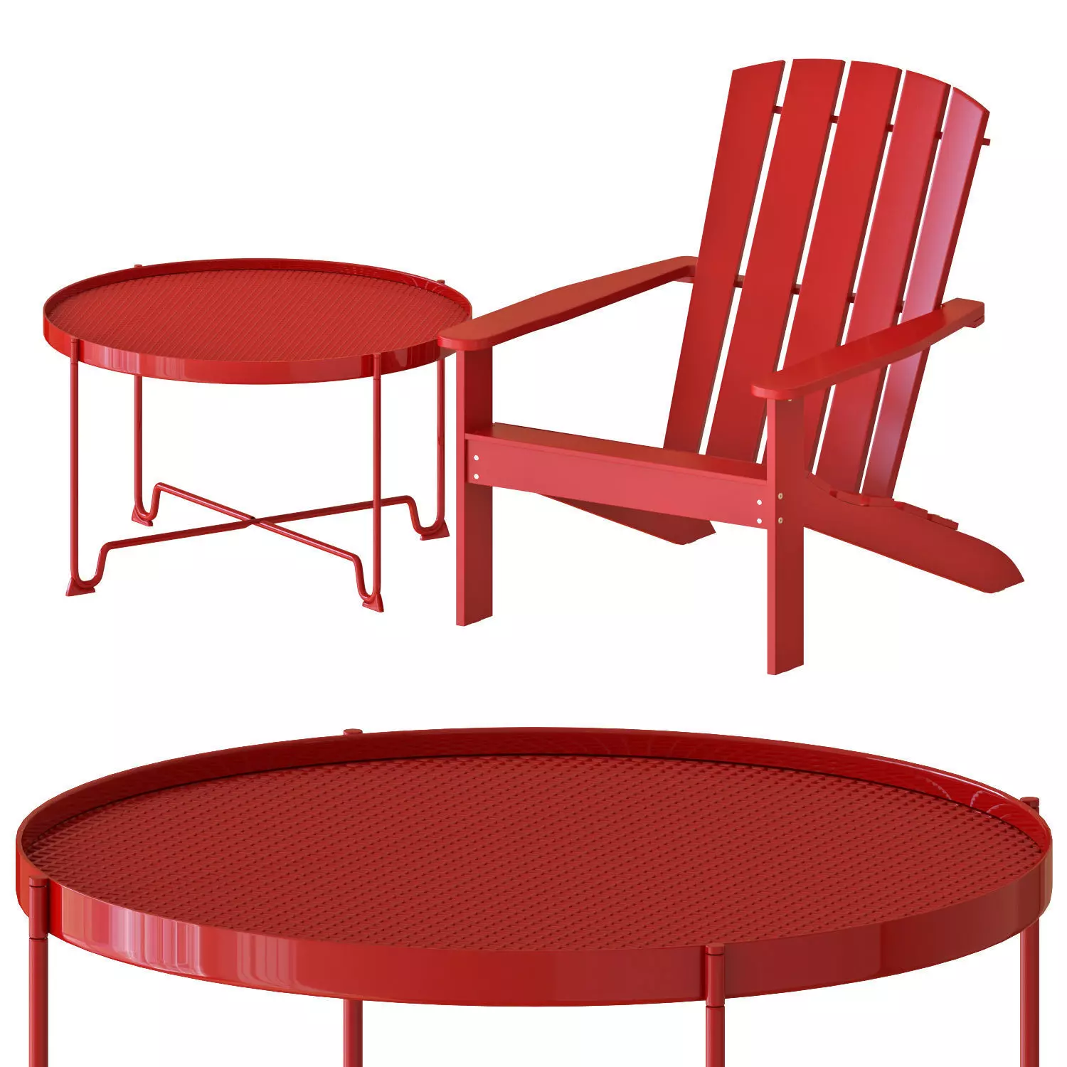 Outdoor Table and Chairs set 2 3D model | CGTrader