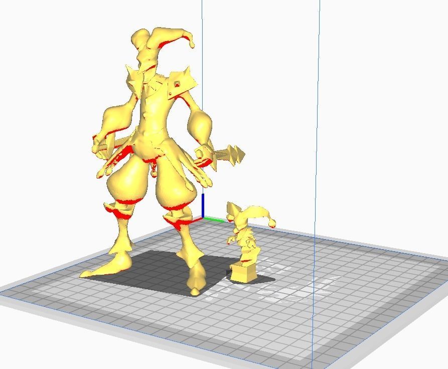 Shaco 3D Model clown character with arms and legs 3D print model_2