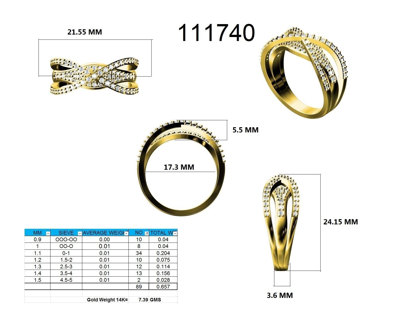 Ring - 111740 3D print model_12