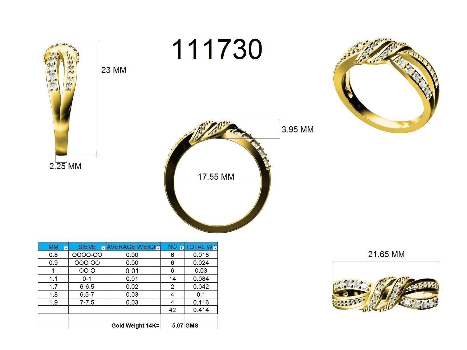 Ring - 111730 3D print model_12