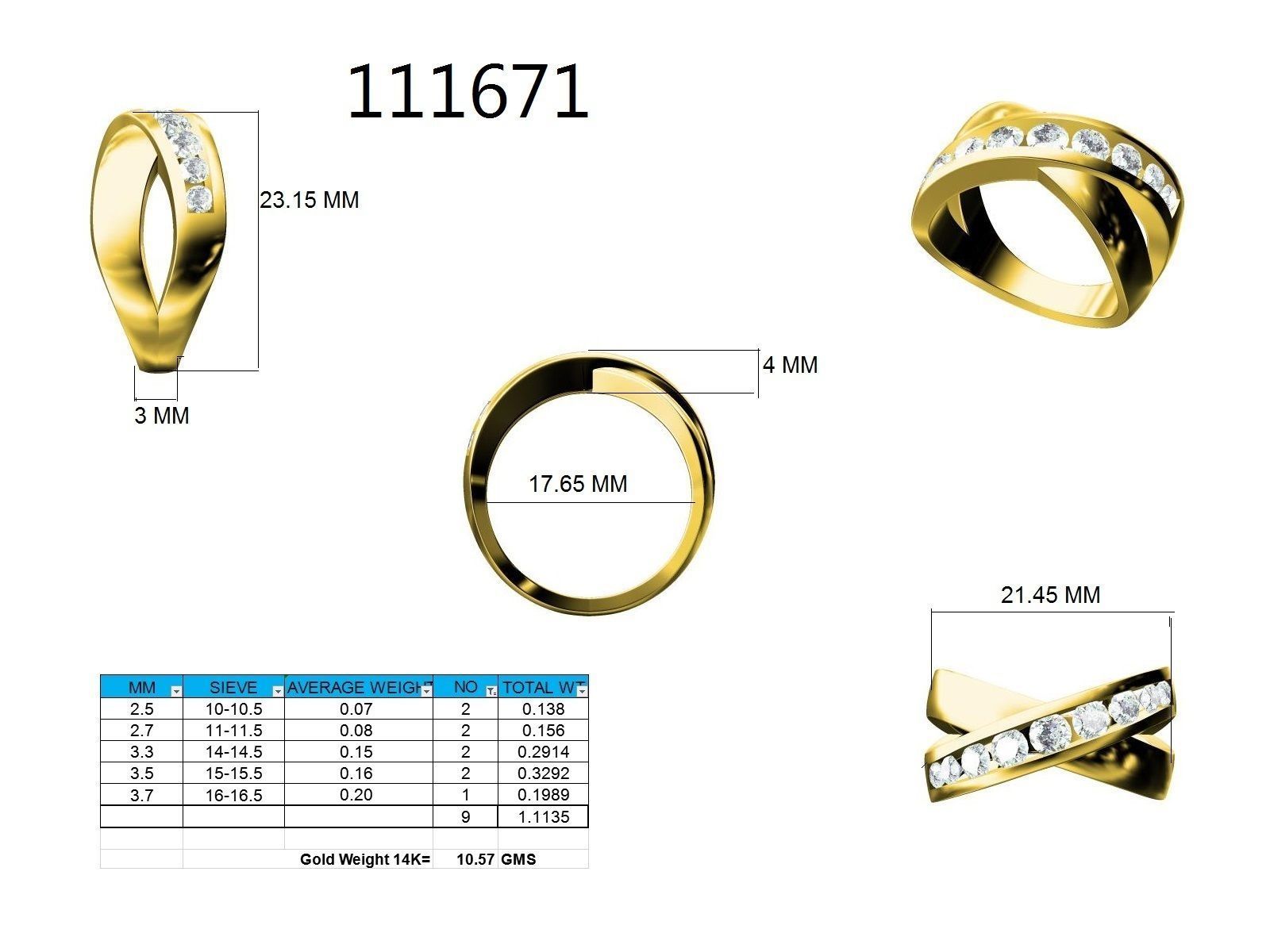 Ring - 111671 3D print model_12