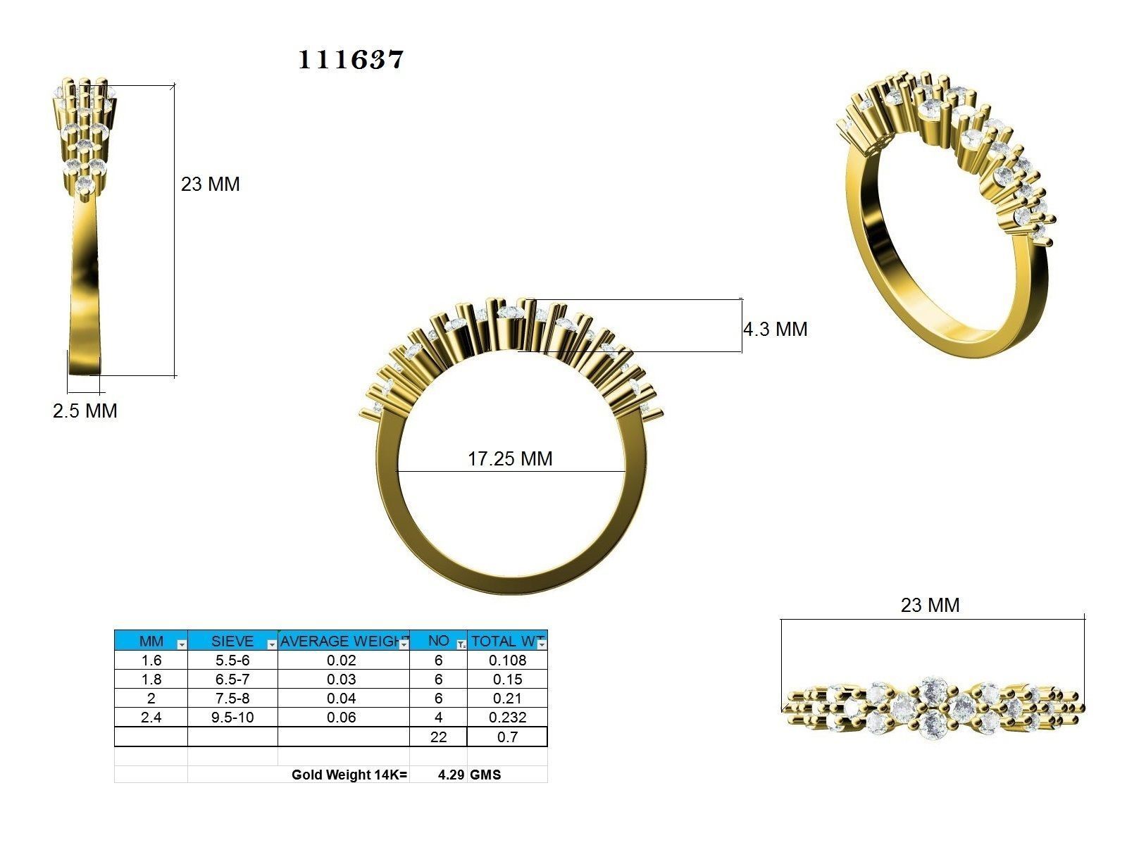 Ring - 111637 3D print model_12
