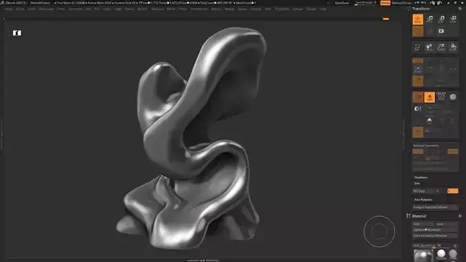 Modern Abstract Decorative sculpture 3d print model 47