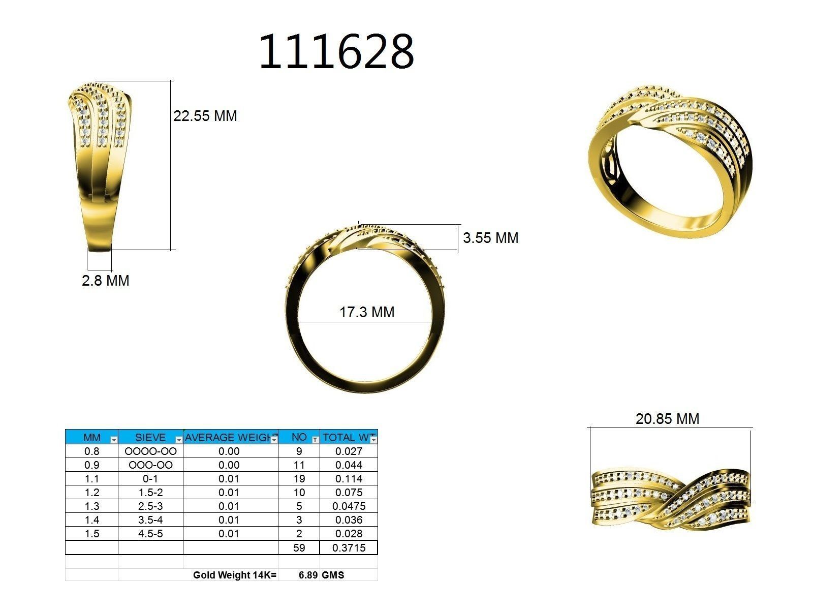 Ring - 111628 3D print model_12