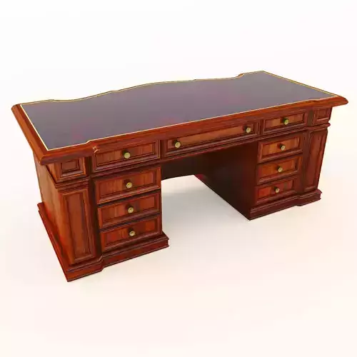Cabinet Wooden Table 3D model 3D model