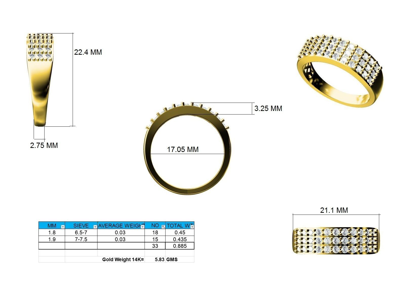 Ring - 111627 3D print model_12