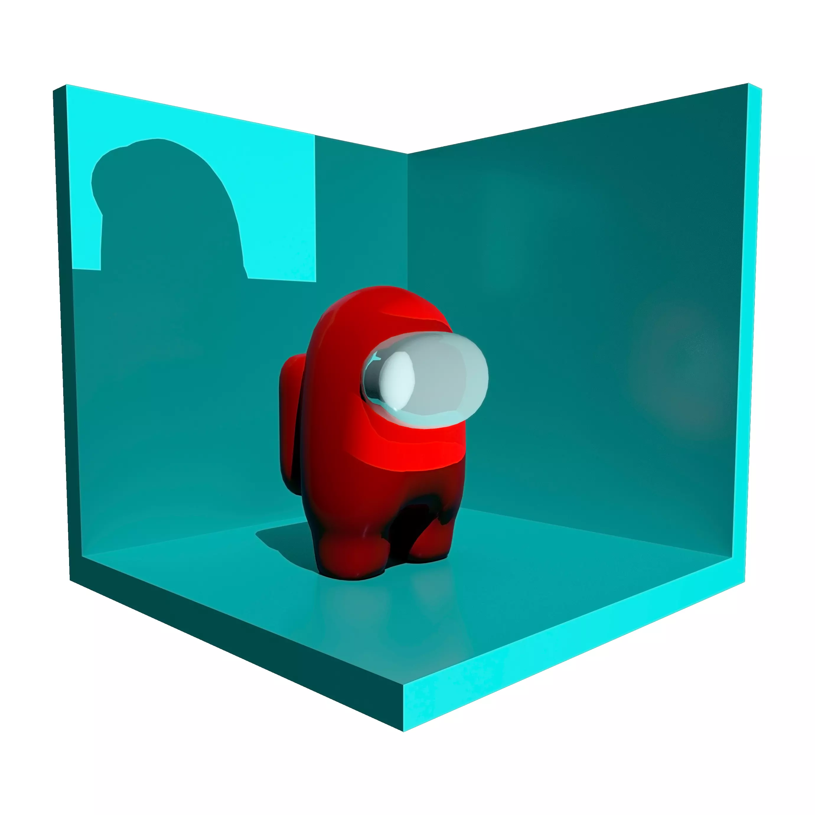 Among Us character model Low-poly 3D model_0