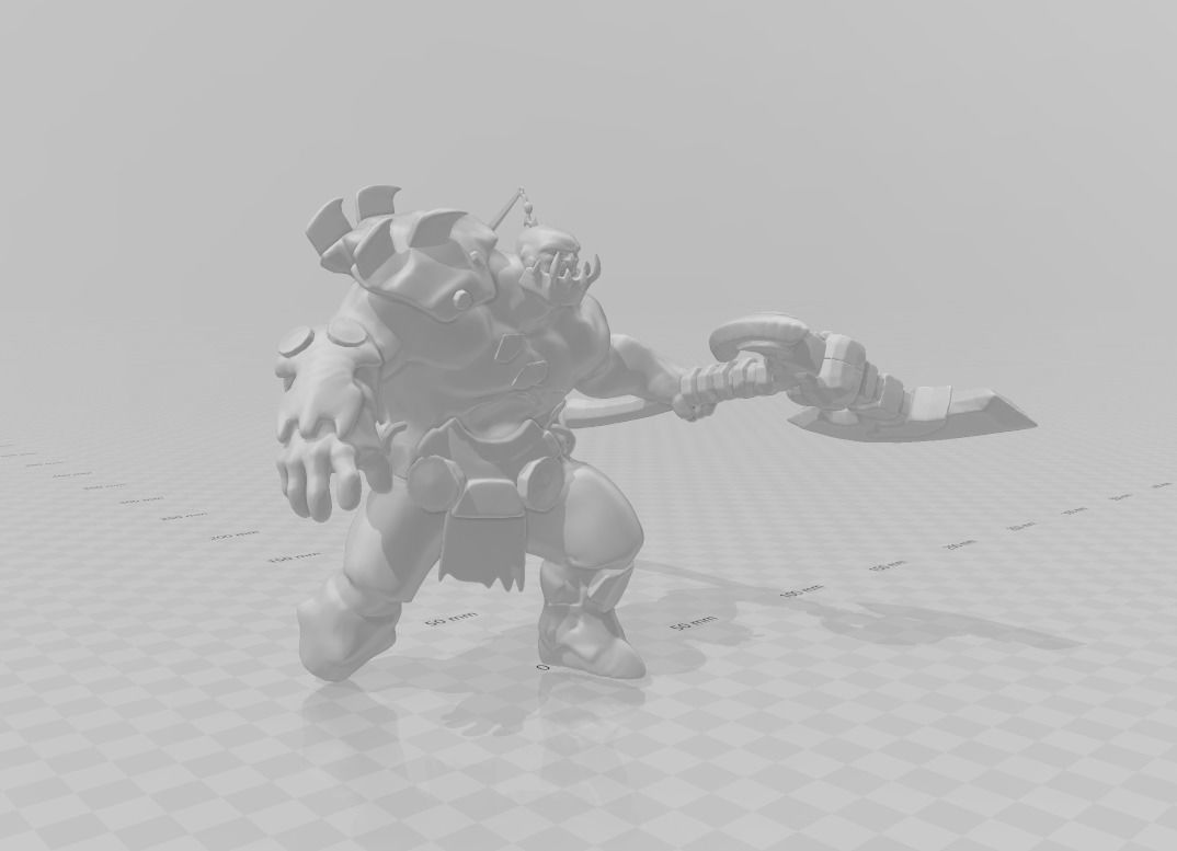 Sion 3D Model armored man 3D print model_2