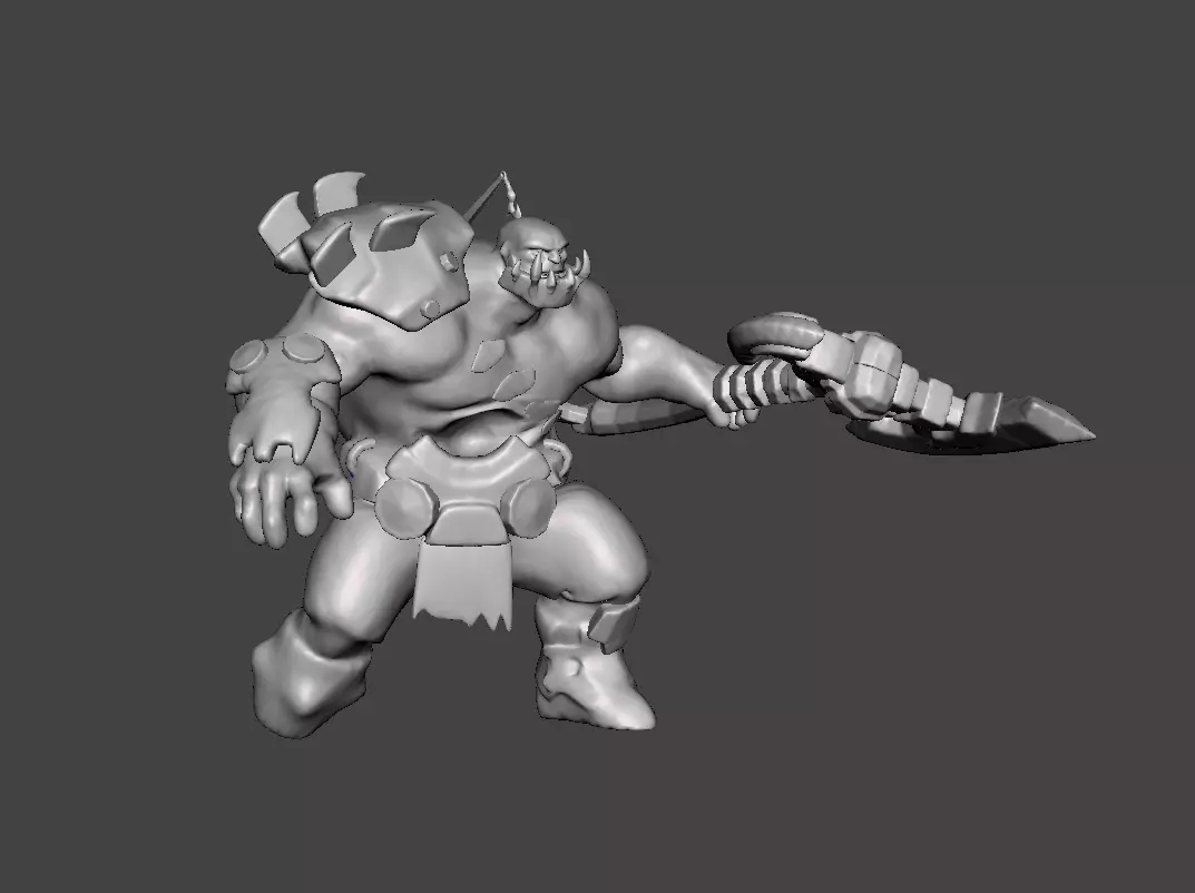 Sion 3D Model armored man 3D print model_0