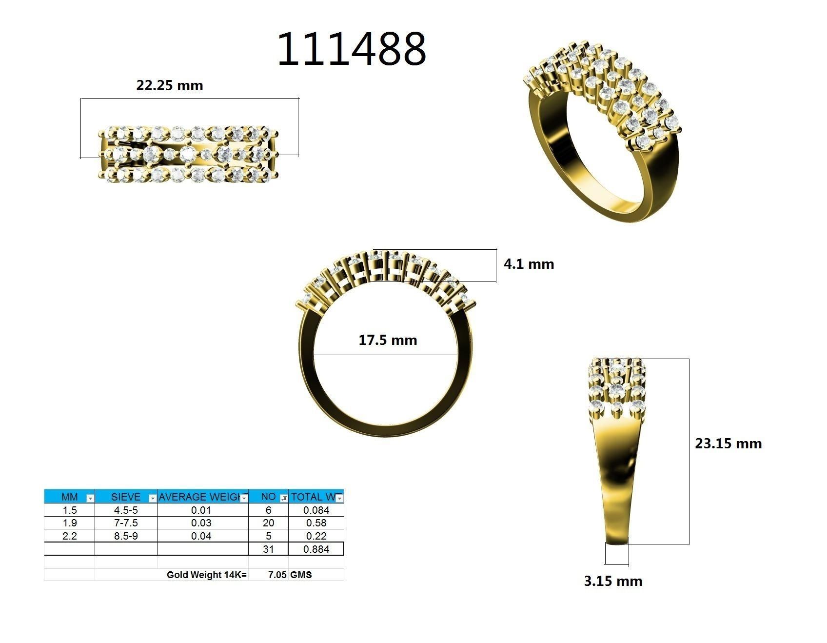 Ring - 111488 3D print model_12