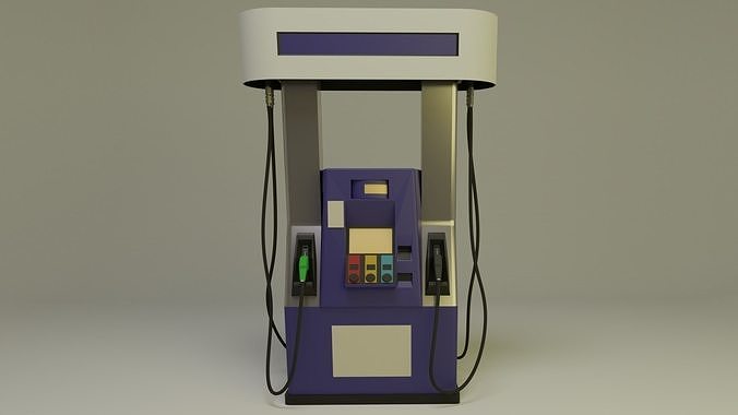Gas Pump 2000s 3D model