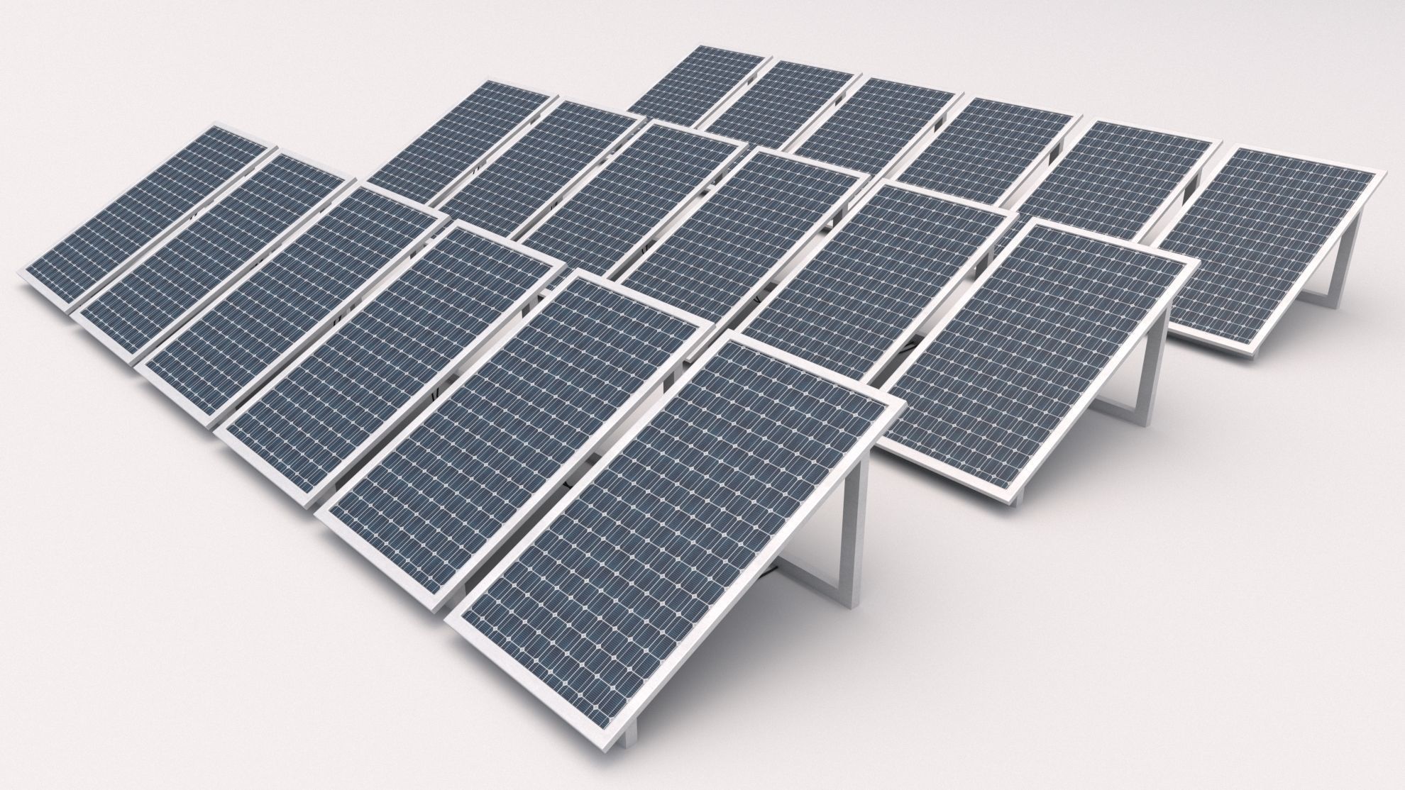 Solar Panel 3D model_1