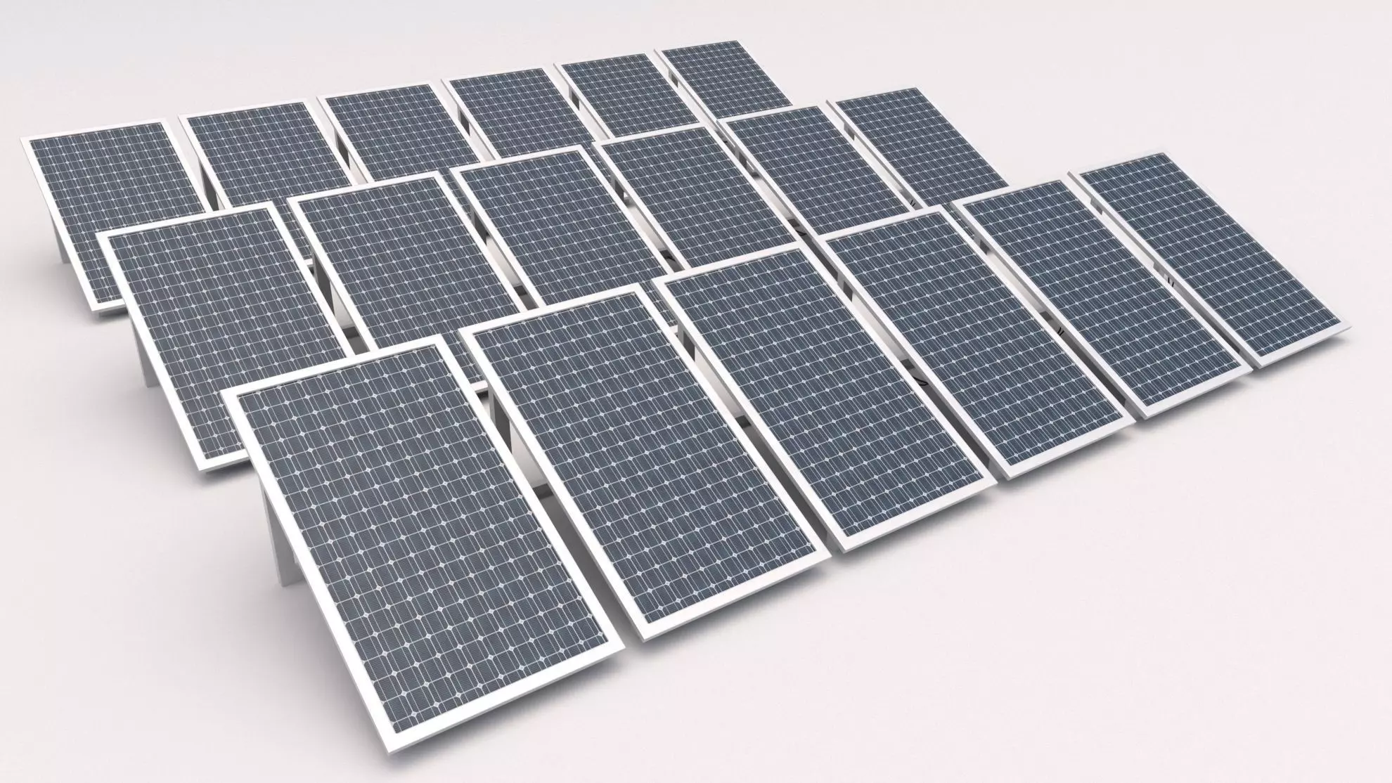 Solar Panel 3D model_0