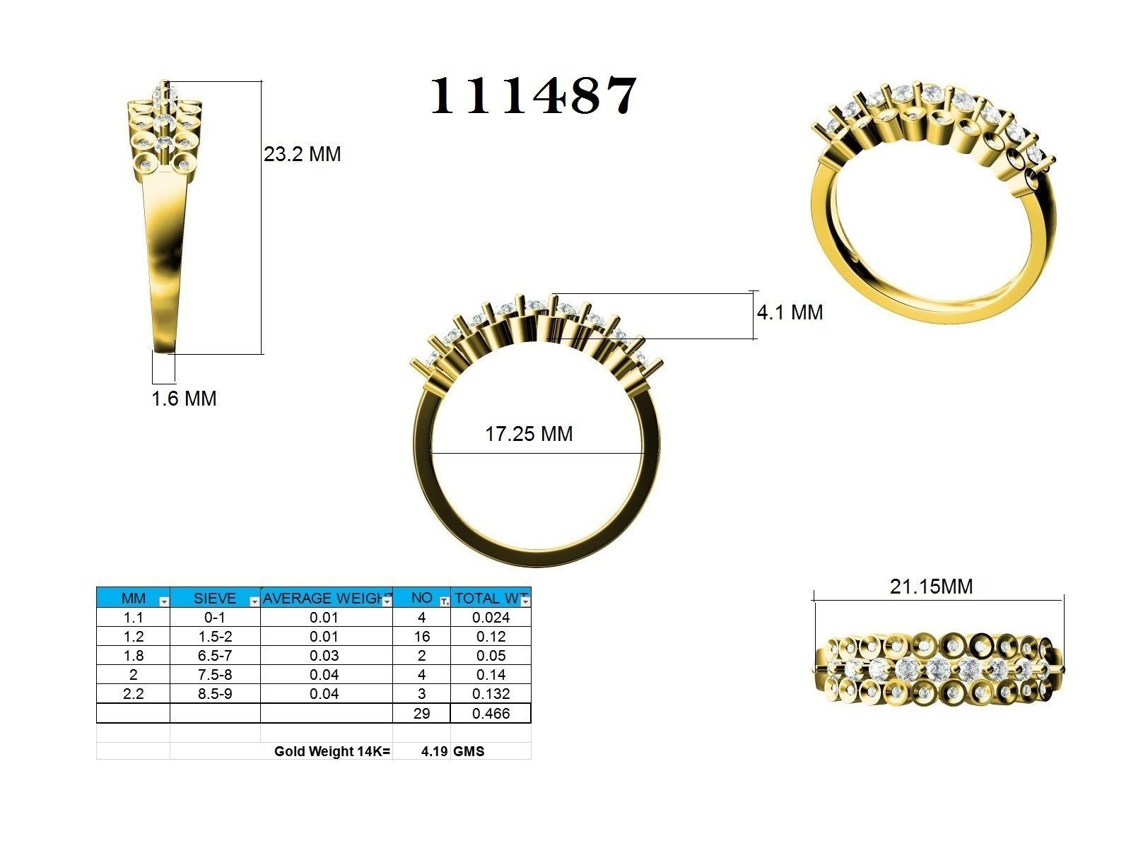 Ring - 111487 3D print model_12