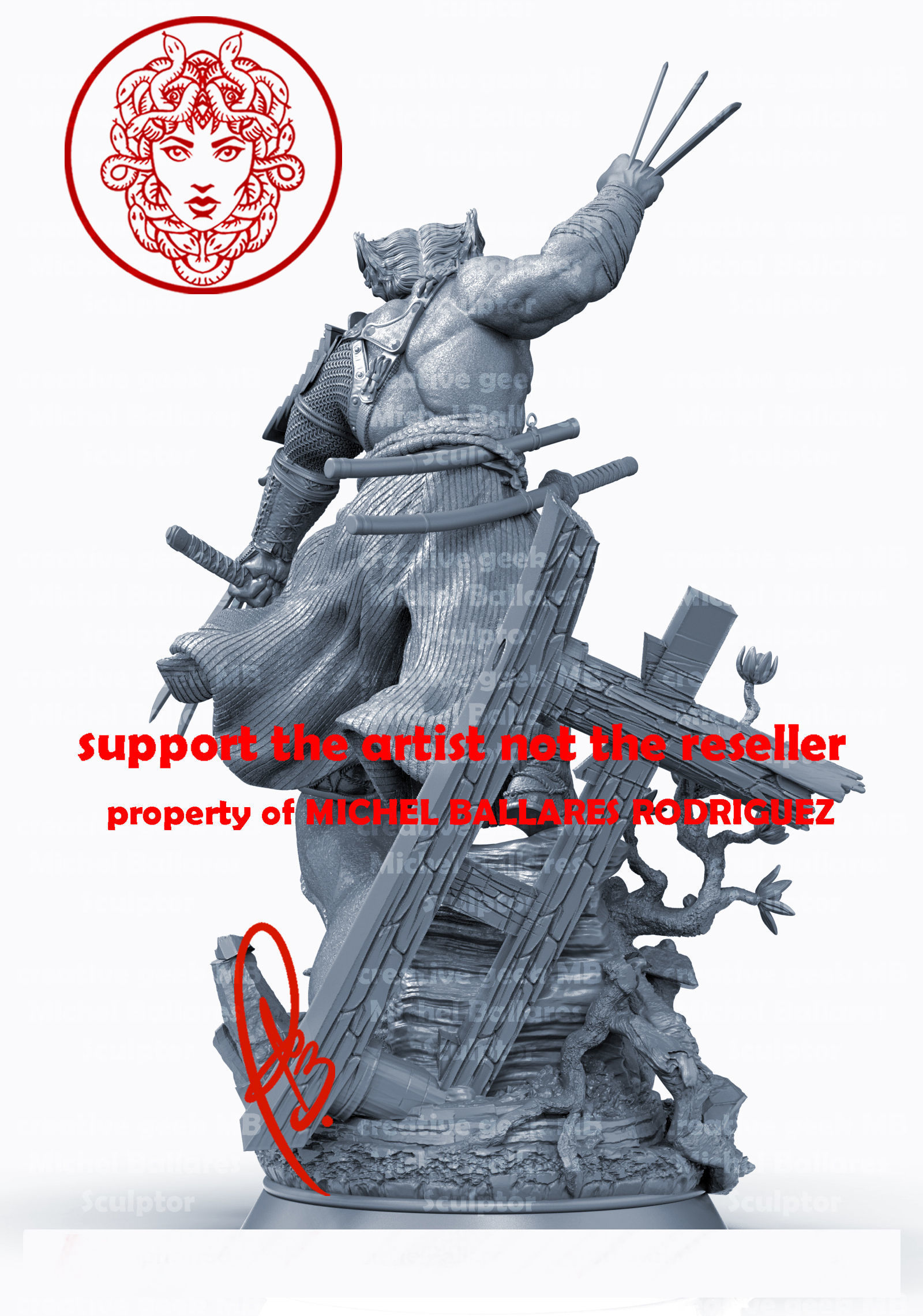 WOLVERINE BY CREATIVE GEEK MB 3D print model_10