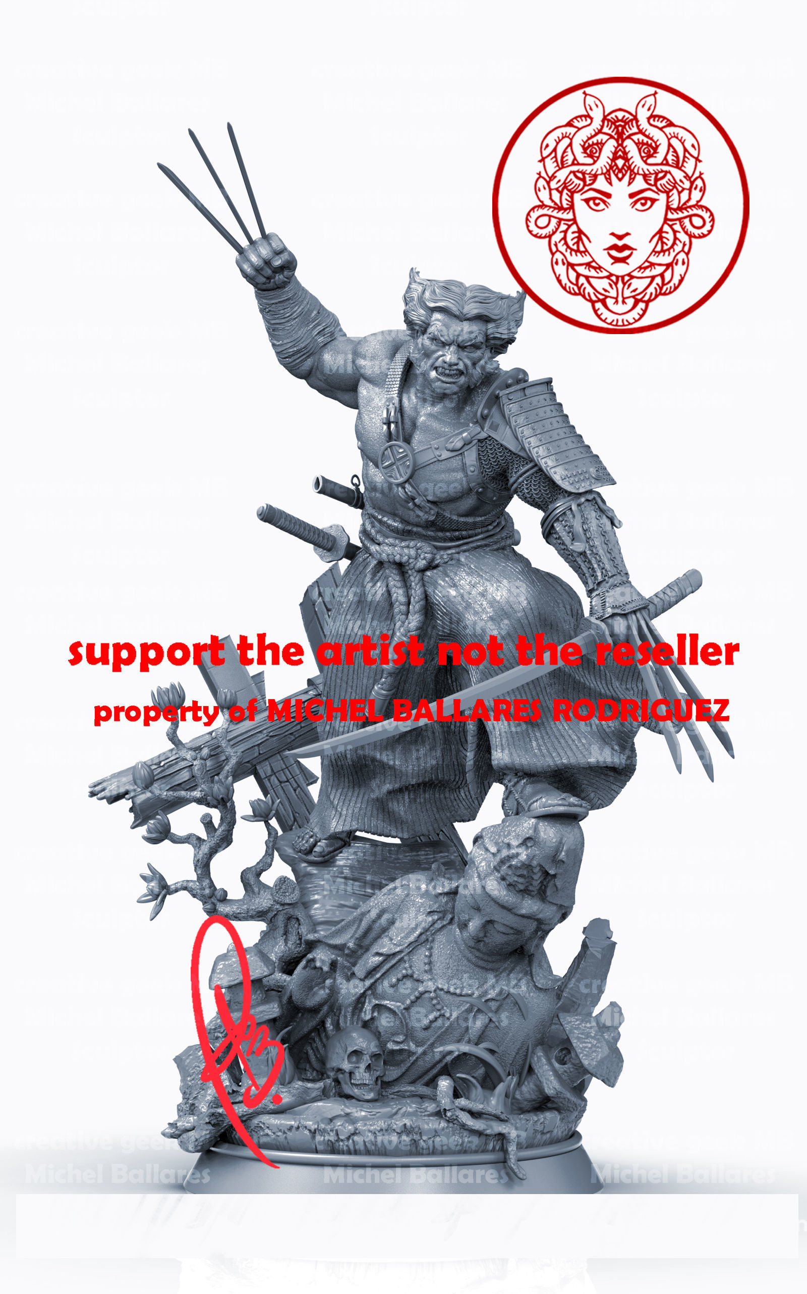 WOLVERINE BY CREATIVE GEEK MB 3D print model_11