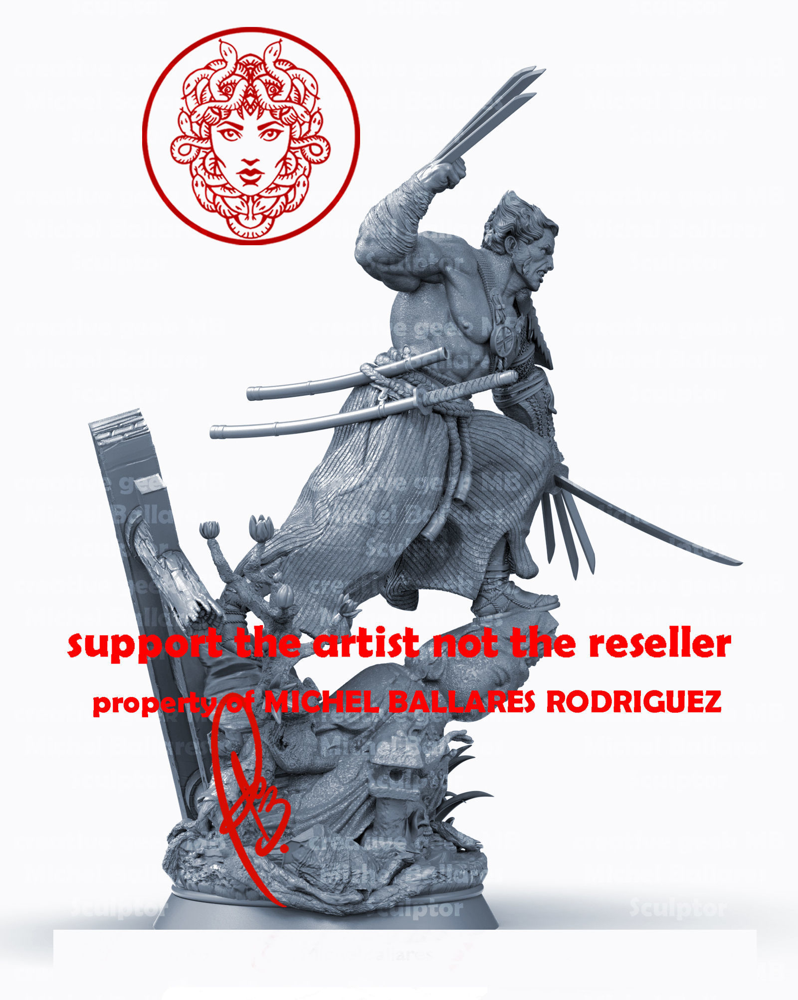 WOLVERINE BY CREATIVE GEEK MB 3D print model_13