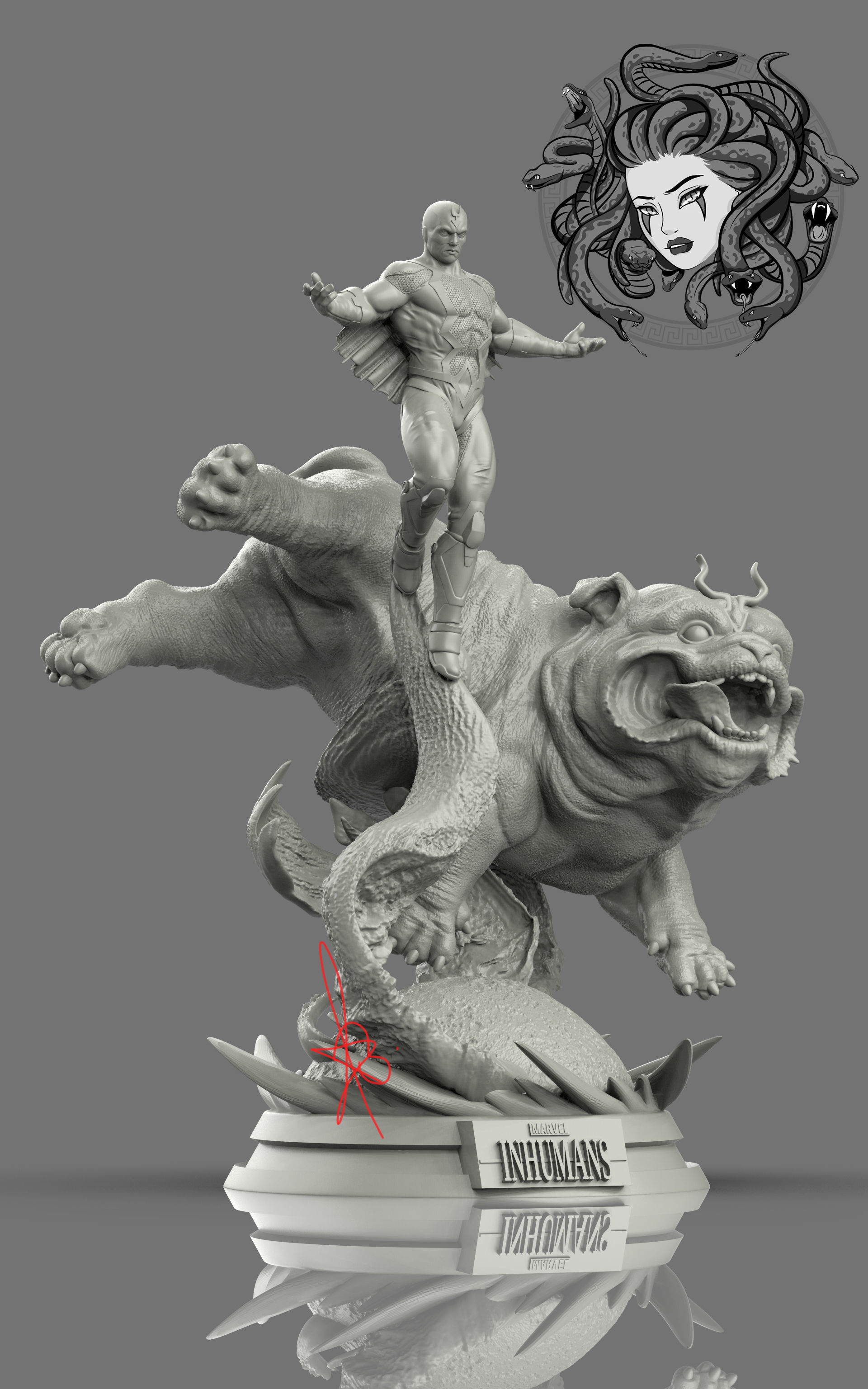 BLACKBOLT AND LOCKJAW BY CREATIVE GEEK MB 3D print model_4