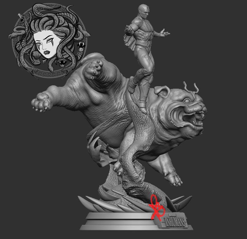 BLACKBOLT AND LOCKJAW BY CREATIVE GEEK MB 3D print model_3