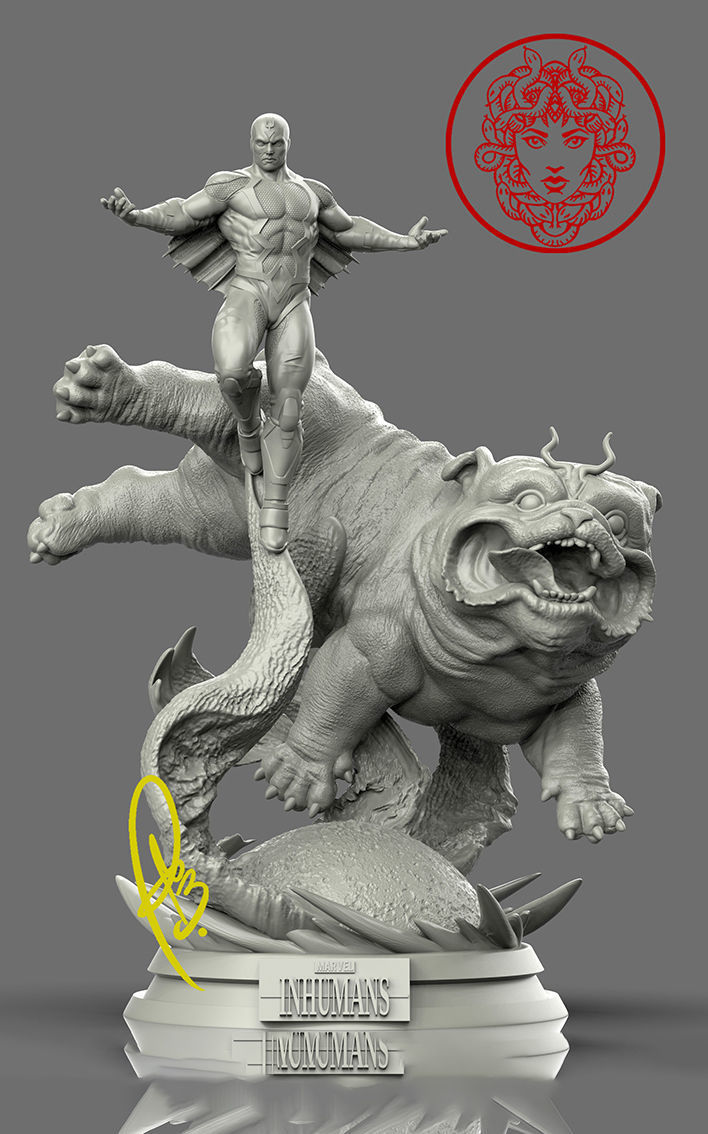 BLACKBOLT AND LOCKJAW BY CREATIVE GEEK MB 3D print model_7