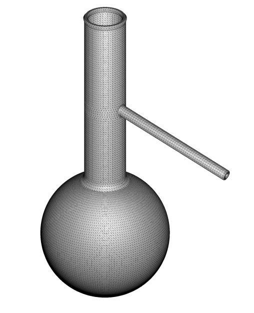 Distillation Flask 500ML 3D print model_3