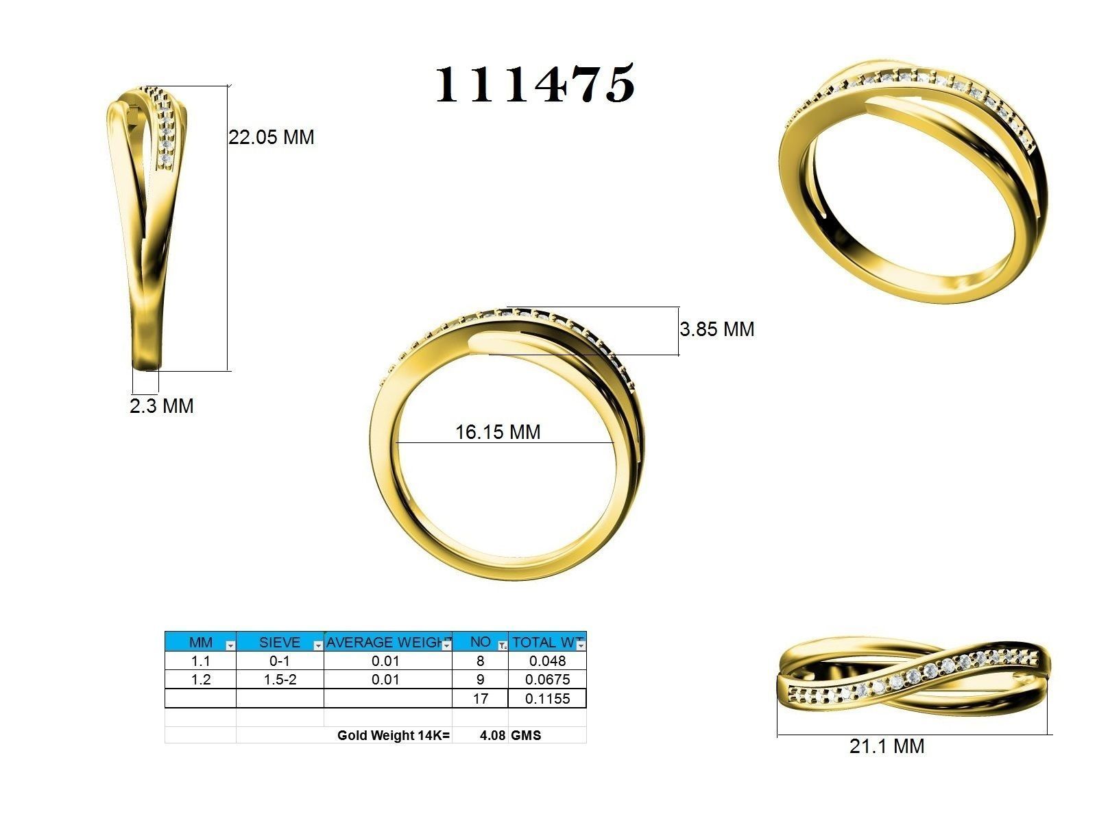 Ring - 111475 3D print model_12
